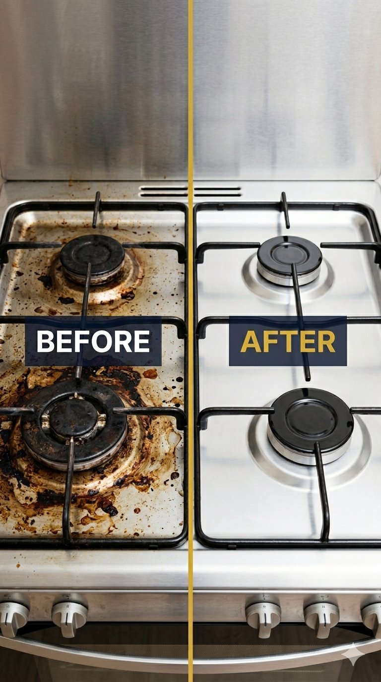 Before and after cleaning San Diego